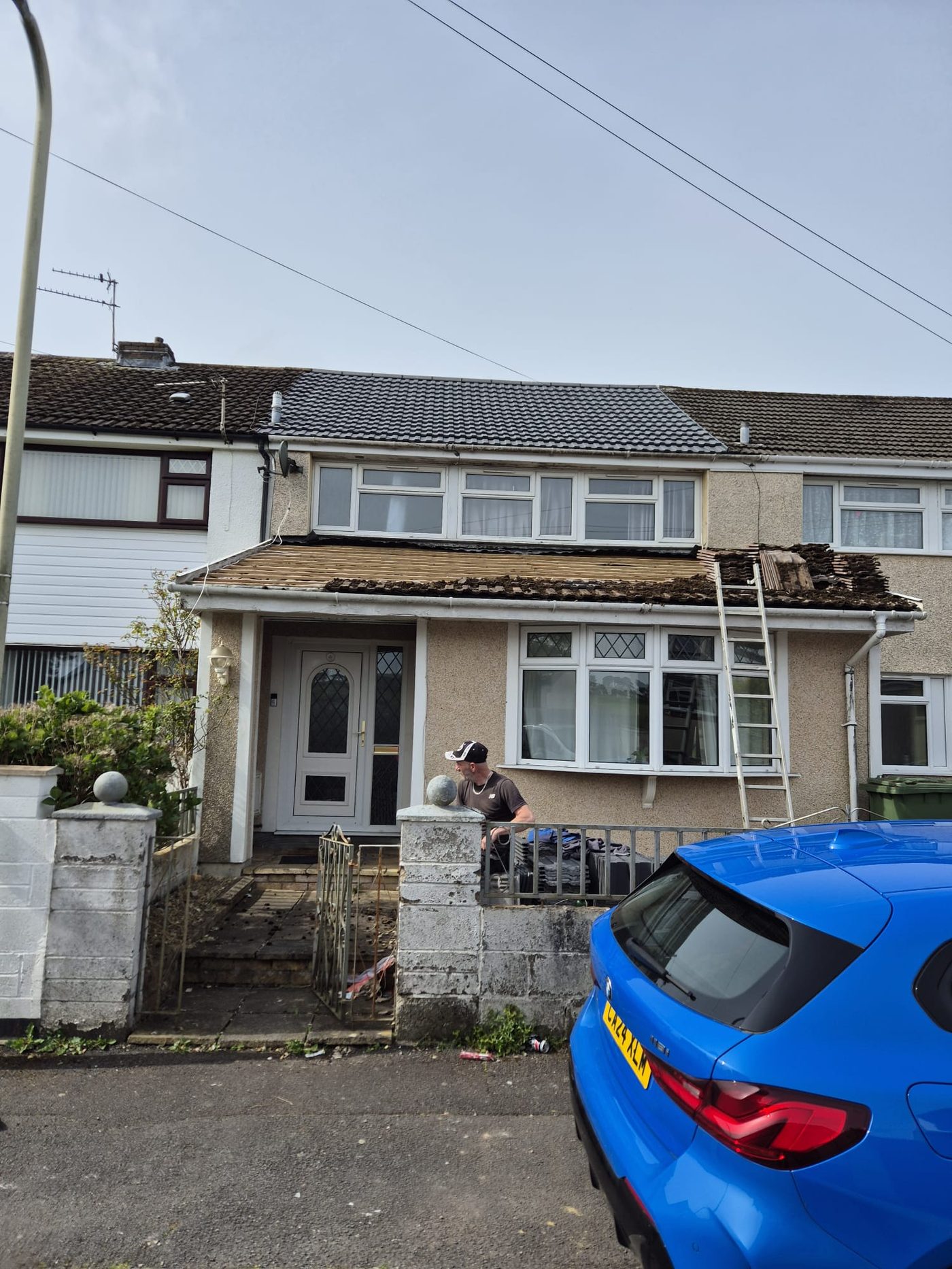 Freshly completed re-roof